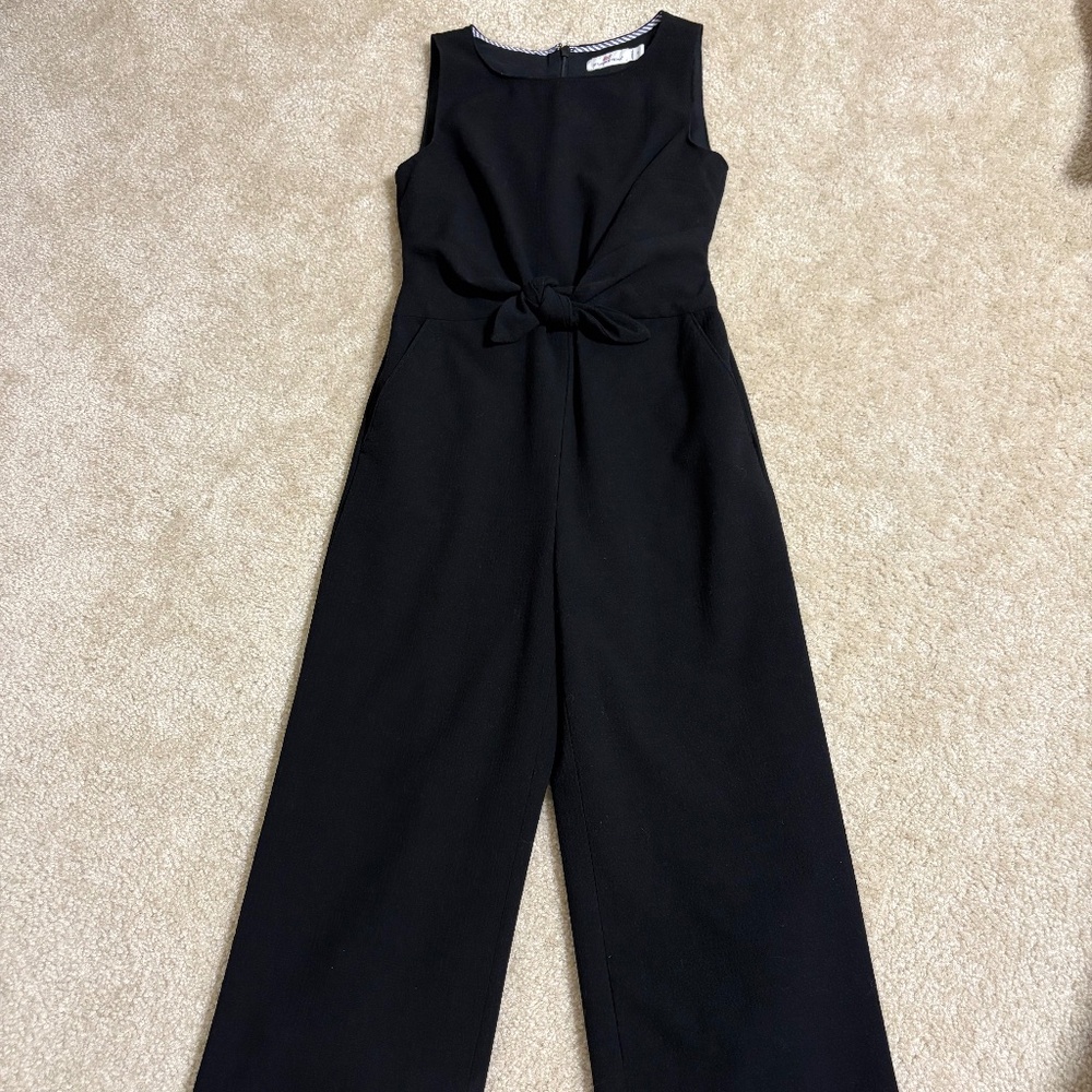 Vineyard Vines Seersucker Tie Waist Jumpsuit